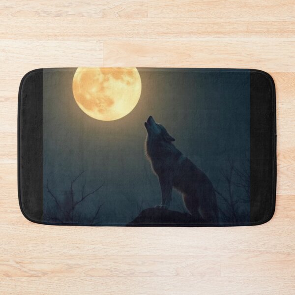 Item preview, Wolf howling moon  designed and sold by Black Rose Products .