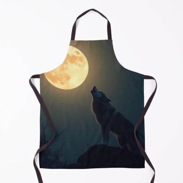 Item preview, Wolf howling moon designed and sold by Black Rose Products .