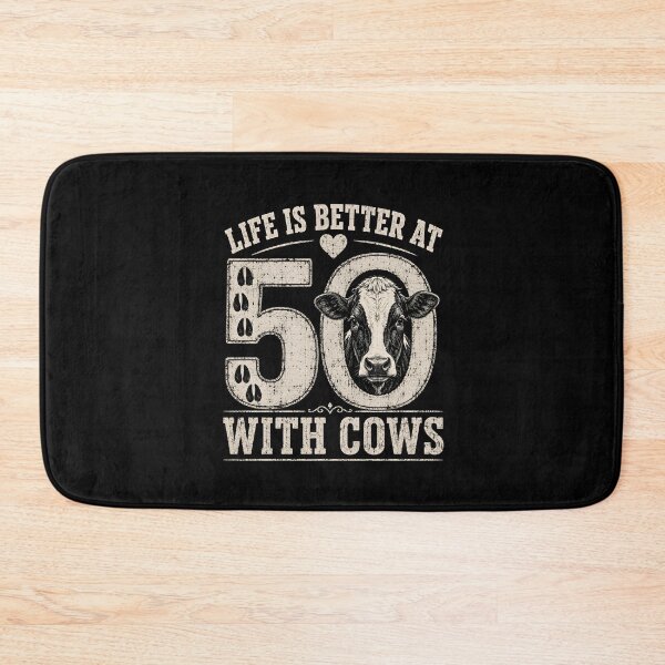 Item preview, Life is Better At 50 with Highland Cows designed and sold by zoes-ink.