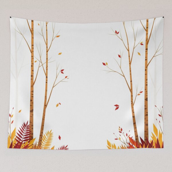 Item preview, Golden Harvest Birch Forest Art designed and sold by TheDenimArt.