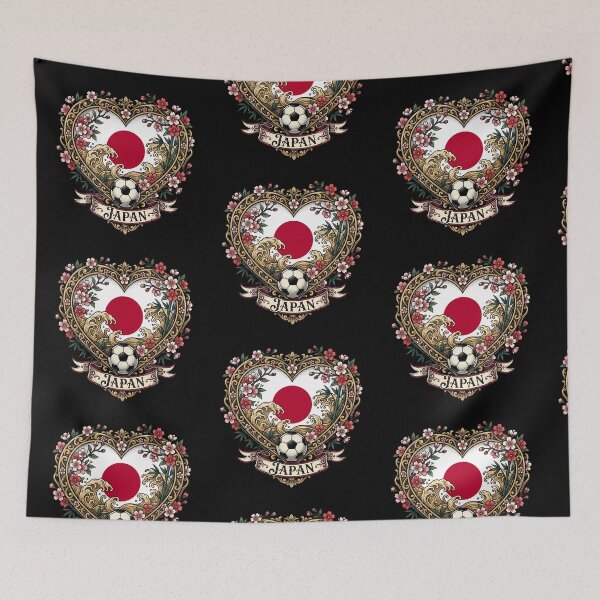 Item preview, Japan Heart Sakura Flag — Soccer World Cup 2026 designed and sold by David Mateo ArtWorks.