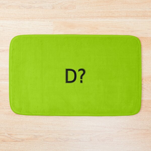 Item preview, D Supreme Green Question Unique Artwork Sign designed and sold by Doctor Schtrudel.
