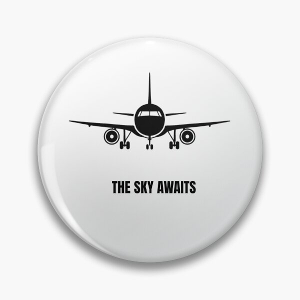 Item preview, The Sky Awaits - Airplane Front View Aviation Design designed and sold by onubi.