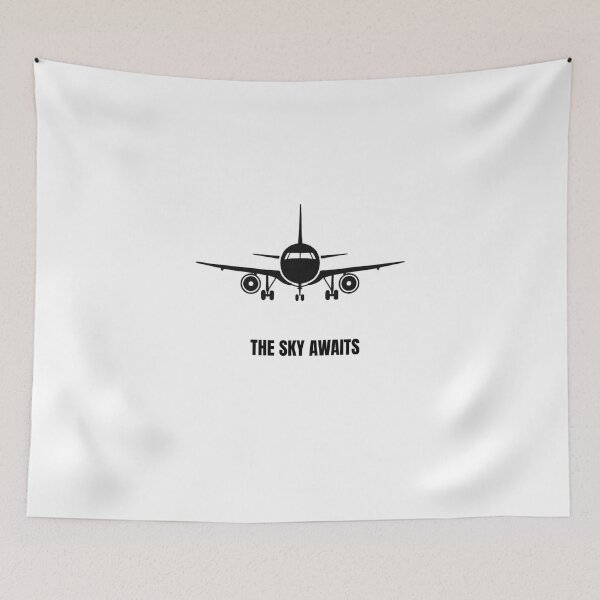 Item preview, The Sky Awaits - Airplane Front View Aviation Design designed and sold by onubi.