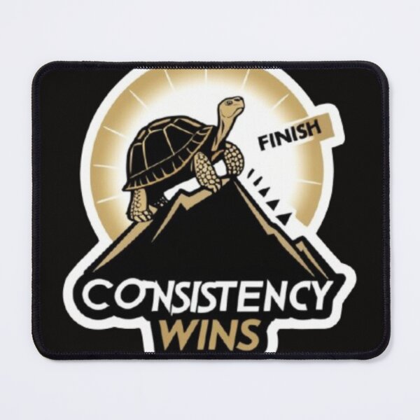 Item preview, Consistency Wins Motivational Sticker for Discipline and Personal Growth designed and sold by skillifyme.