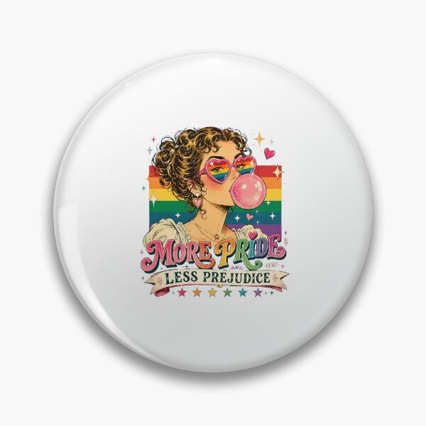 Item preview, more pride less prejudice lgbt gay lesbian support art designed and sold by cass-vale-lab.