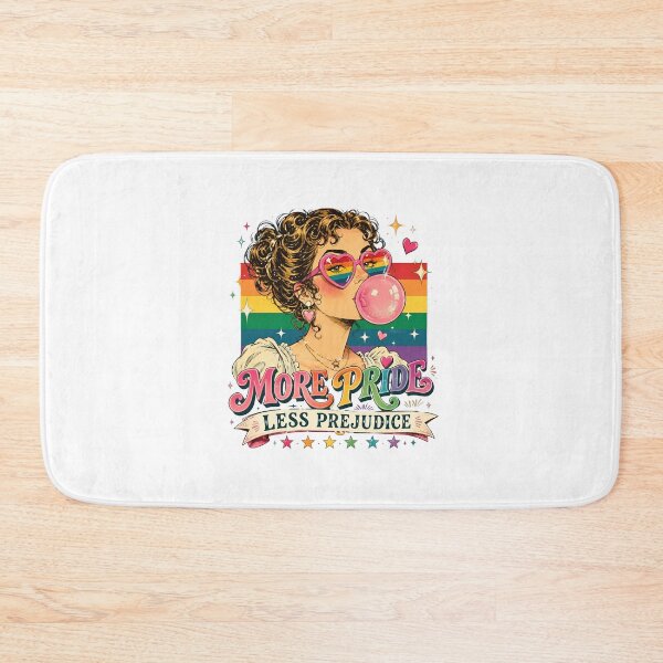 Item preview, more pride less prejudice lgbt gay lesbian support art designed and sold by cass-vale-lab.