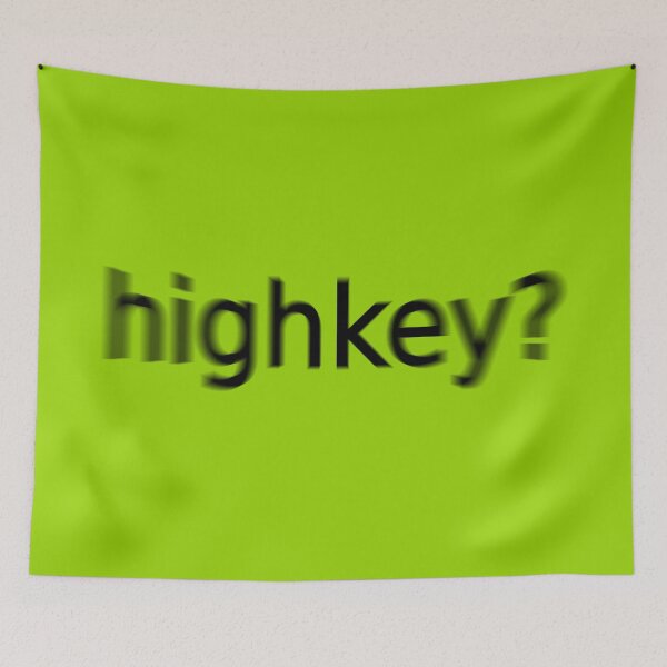 Item preview, Highkey Supreme Green Question Unique Artwork Sign designed and sold by Doctor Schtrudel.