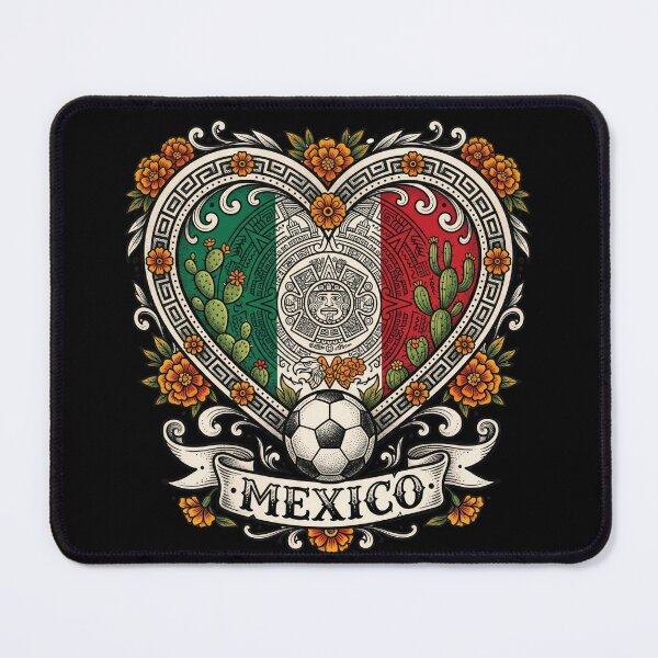 Item preview, Mexico Heart Aztec Marigold — Soccer World Cup 2026 designed and sold by David Mateo ArtWorks.