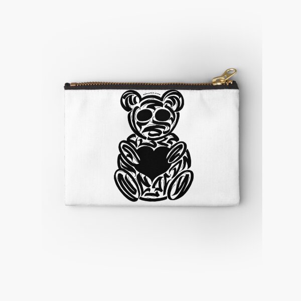 Item preview, Modern Calligraphic Teddy Bear With a Heart ORNAMENT designed and sold by elmuna.
