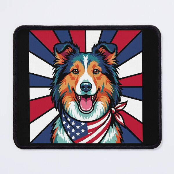 Item preview, Shetland Sheepdog 4th of July Dog – Patriotic USA Puppy Gift designed and sold by The Real Life Symphony.