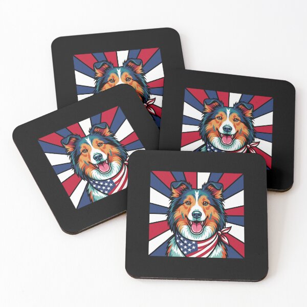 Item preview, Shetland Sheepdog 4th of July Dog – Patriotic USA Puppy Gift designed and sold by The Real Life Symphony.