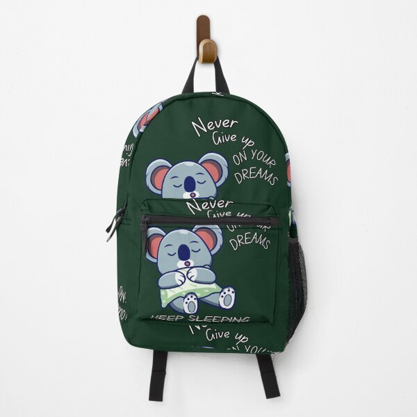 Item preview, Never Give Up Keep Sleeping Funny Koala Dreamer designed and sold by SoftAuraStudi0.