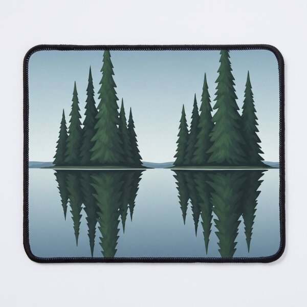 Item preview, Emerald Reflections: Minimalist Pine Horizon designed and sold by TheDenimArt.