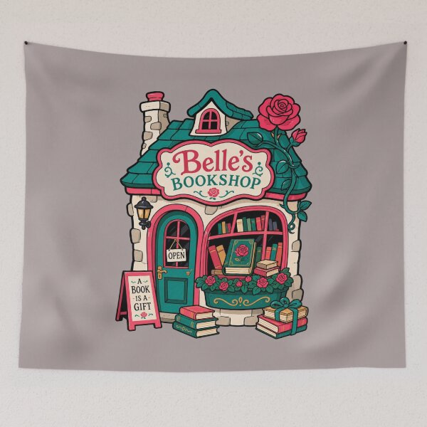 Item preview, Belle's Bookshop designed and sold by BrambleBox.