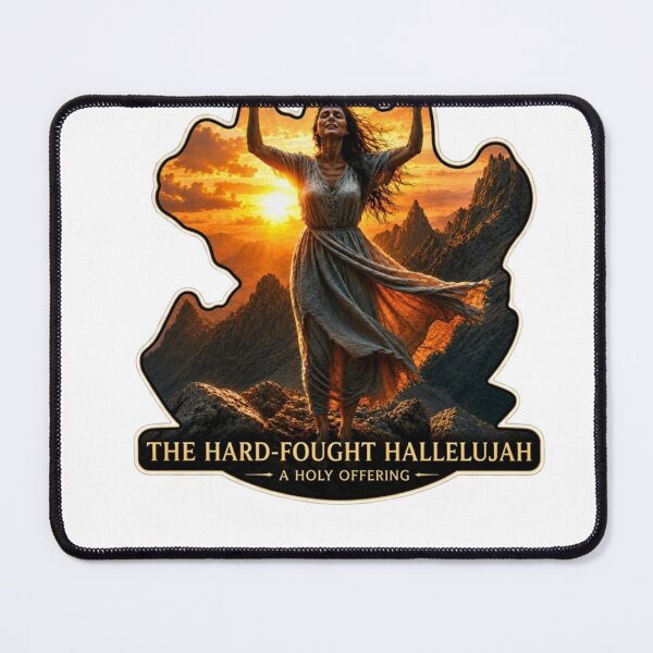 Item preview, The Hard-Fought Hallelujah - Faith and Perseverance Worship Design designed and sold by TheDailyCross1.