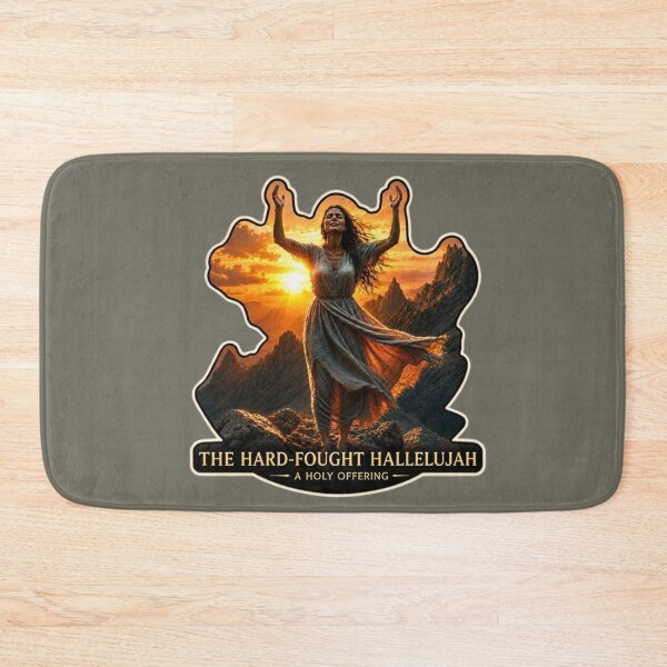 Item preview, The Hard-Fought Hallelujah - Faith and Perseverance Worship Design designed and sold by TheDailyCross1.