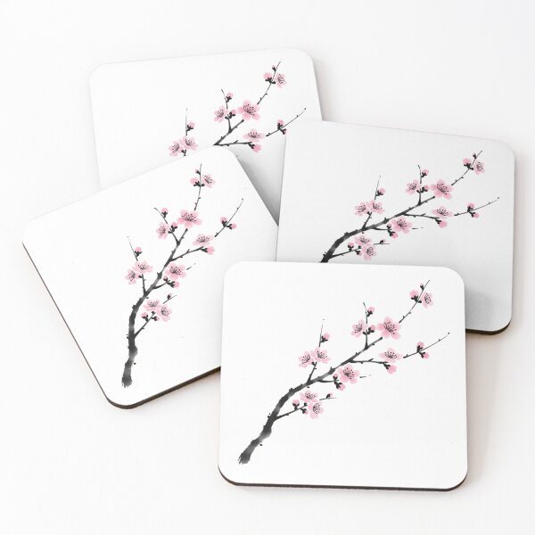 Item preview, Traditional Ink Wash Cherry Blossom designed and sold by TheDenimArt.
