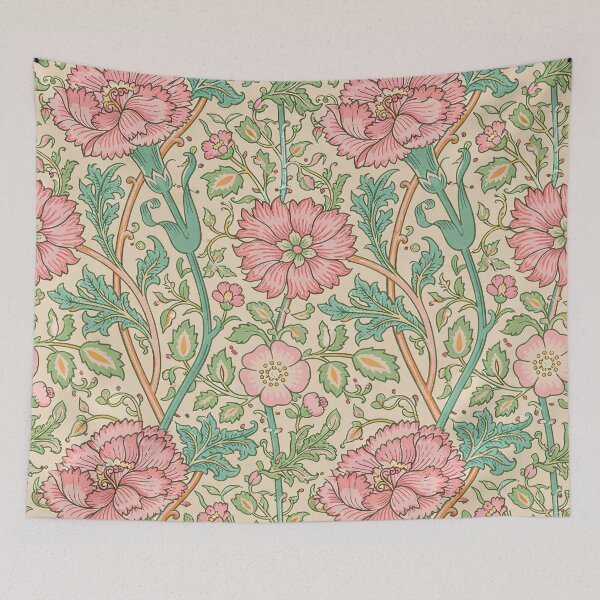 Item preview, William Morris Floral Pattern in Pink designed and sold by maniacfitness.