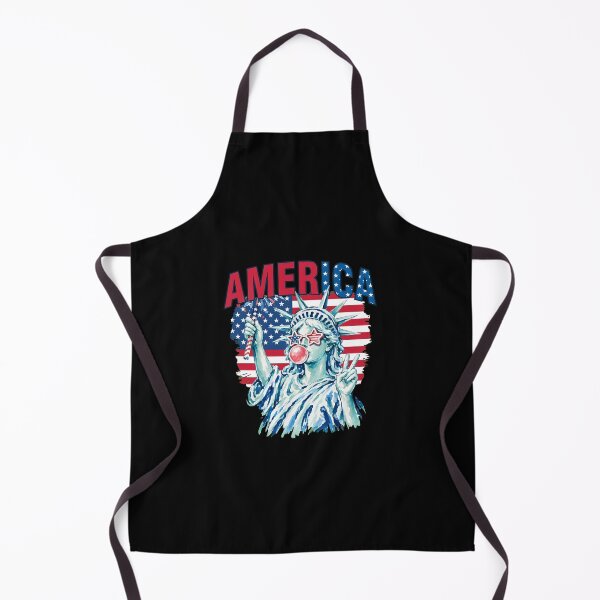 Item preview, statue of liberty blowing bubble women patriotic 4th of july designed and sold by cass-vale-lab.