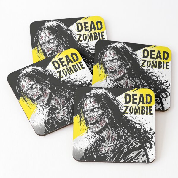 Item preview, Dead Or Zombie Female Horror Dark Ink Art designed and sold by ChaoticZenStudio.