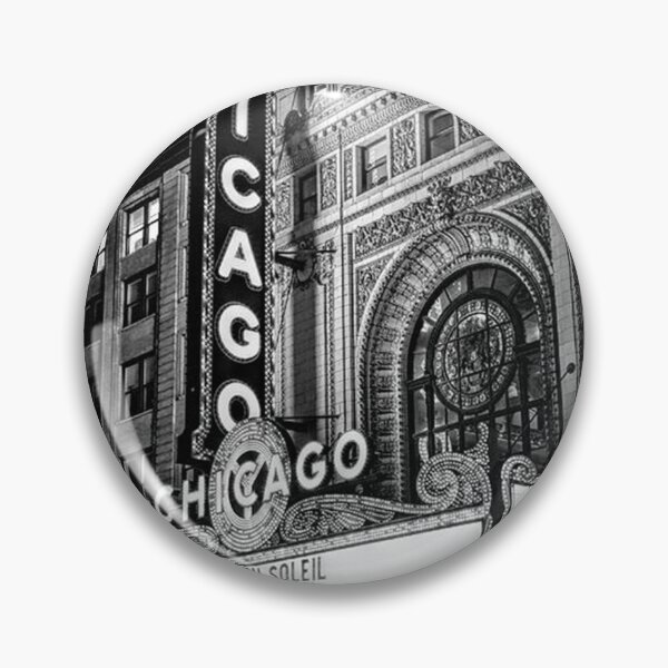 Item preview, Poster Chicago Theatre Sign in Black and White designed and sold by gamalielRocky.