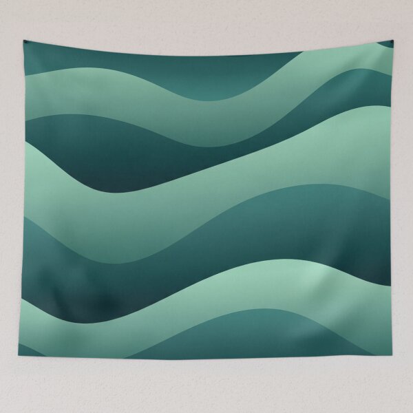 Item preview, Modern Emerald Tides designed and sold by TheDenimArt.