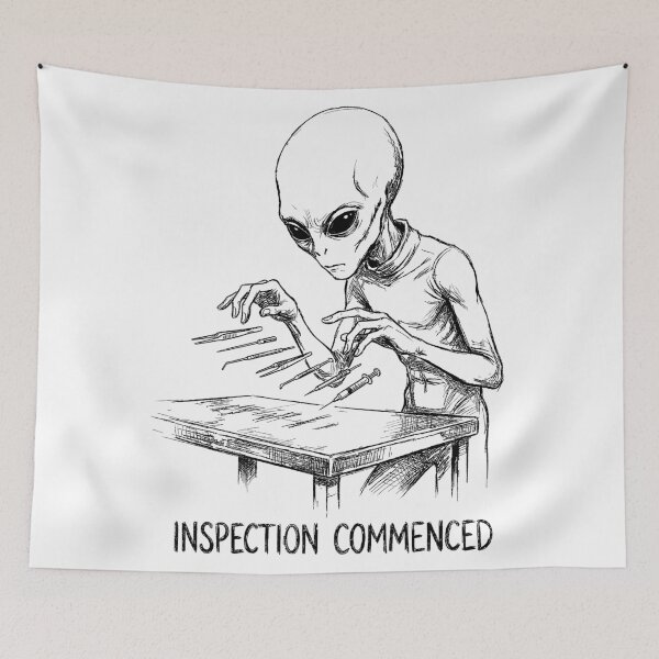 Item preview, Extraterrestrial Subject Examination - Ufology Art designed and sold by bapupa.
