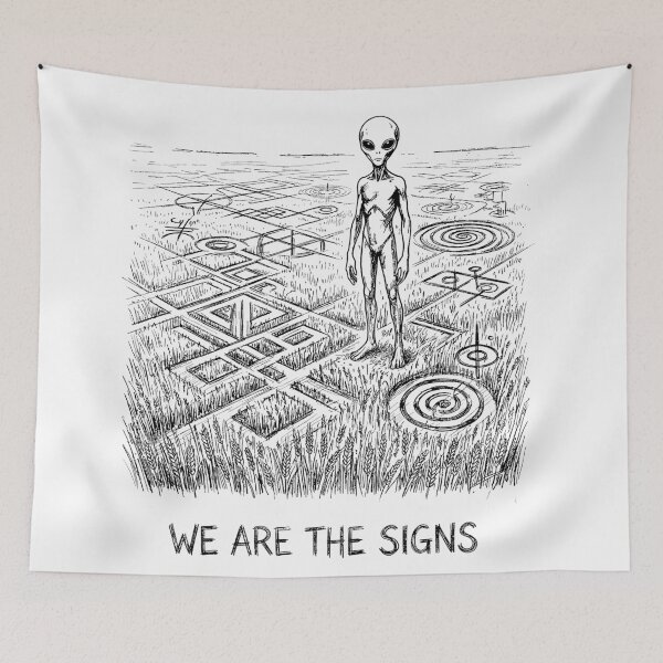 Item preview, Geometric Cosmic Message - Ufology Art designed and sold by bapupa.