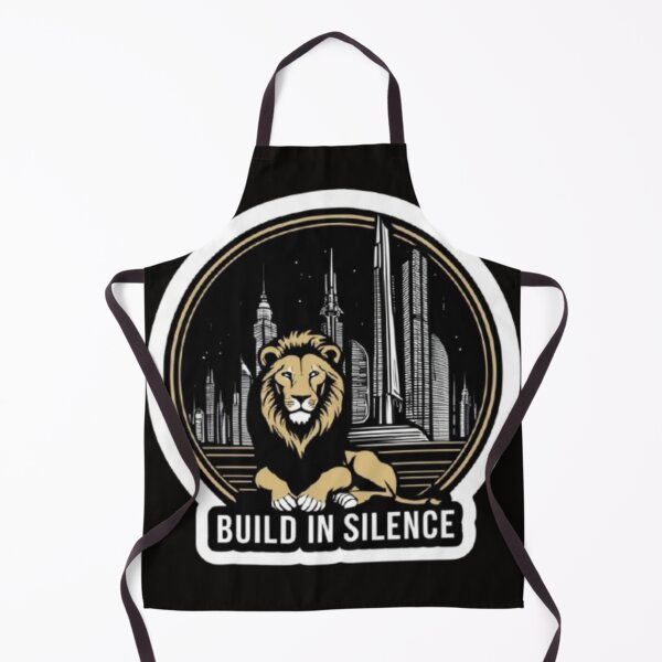 Item preview, Build In Silence Motivational Lion Sticker for Entrepreneurs and Dreamers designed and sold by skillifyme.