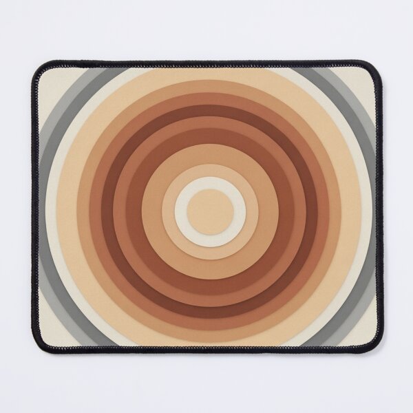 Item preview, Retro Earth Tones: Geometric Layered Circle Art designed and sold by TheDenimArt.