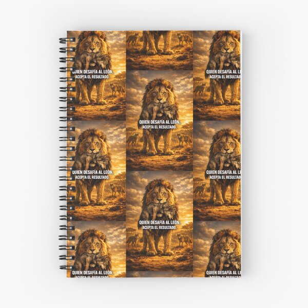 Item preview, Who Challenges the Lion? - A Quote of Power and Leadership | Wild Motivation designed and sold by Tienda Argentina.