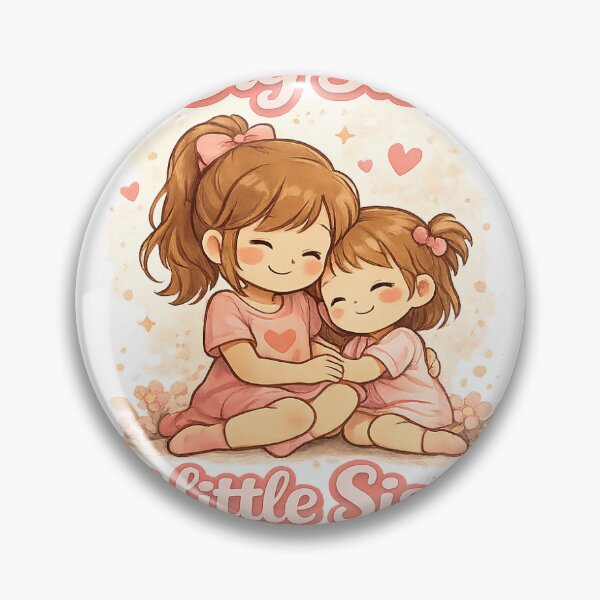 Item preview, Big Sis Little Sis Sister Love Design designed and sold by SugarSketch by VanshShristi.