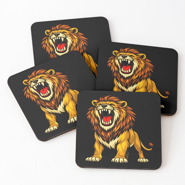 Item preview, Roaring Lion – Fierce Big Cat Illustration designed and sold by ROARSOME DESiGNS.
