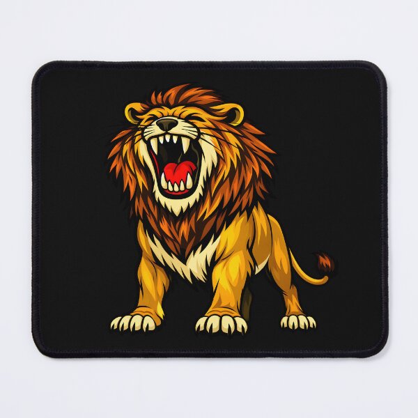 Item preview, Roaring Lion – Fierce Big Cat Illustration designed and sold by ROARSOME DESiGNS.