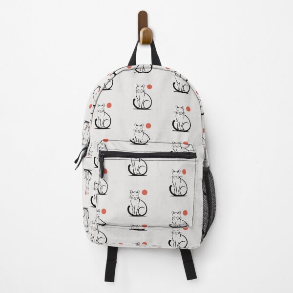 Item preview, Minimal Zen Cat Line Art – Japanese Sumi-e Minimalist Cat Illustration designed and sold by Tamas Das.