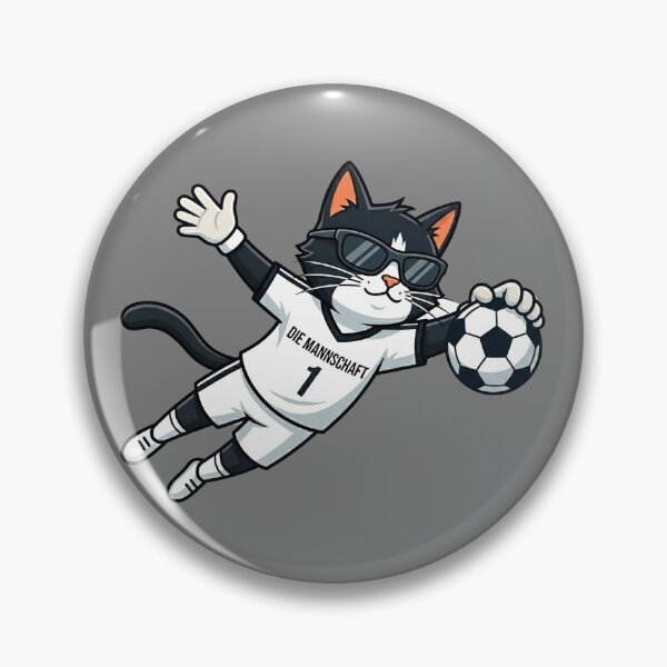Item preview, Germany Soccer Cat Bicycle Kick — Die Mannschaft Cartoon designed and sold by David Mateo ArtWorks.