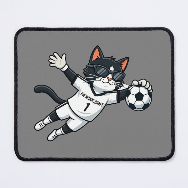 Item preview, Germany Soccer Cat Bicycle Kick — Die Mannschaft Cartoon designed and sold by David Mateo ArtWorks.
