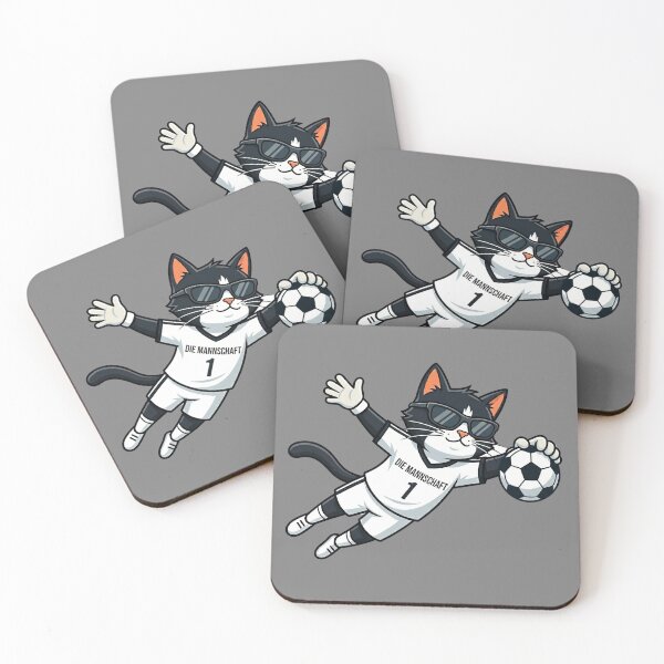 Artikelvorschau, Deutschland Soccer Cat Bicycle Kick – Die Mannschaft Cartoon entworfen und verkauft von David Mateo ArtWorks.