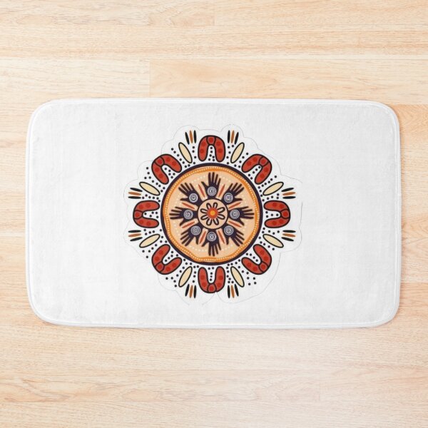 Item preview, Sacred Gathering – Aboriginal Inspired Mandala Art ! Indigenous Style Meeting Place Mandala – Earthy Ochre & Dots ! Unity Circles: Australian First Nations Inspired Graphic Art designed and sold by Ulikedigital14.