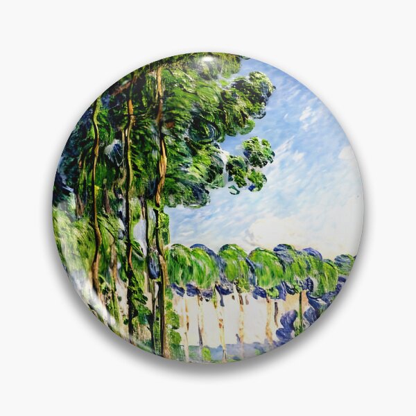 Item preview, Poplars, View from the Marsh: Impression of Towering Trees designed and sold by artdesignsnow.
