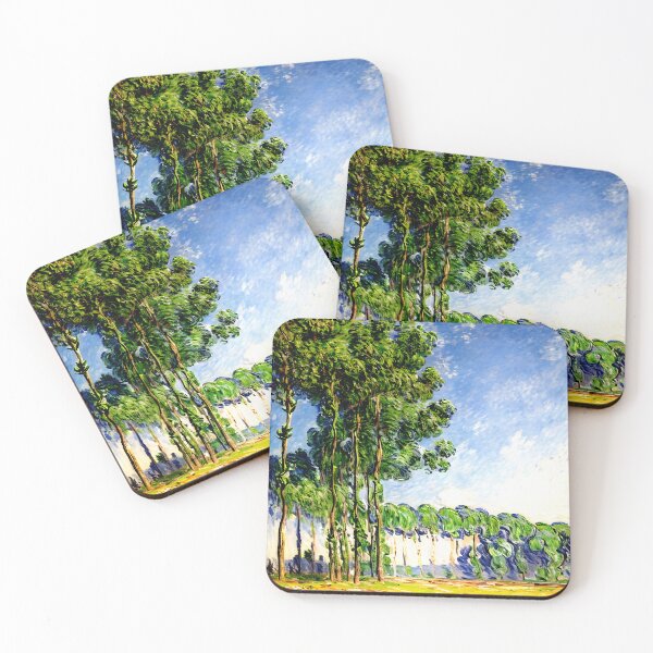 Item preview, Poplars, View from the Marsh: Impression of Towering Trees designed and sold by artdesignsnow.