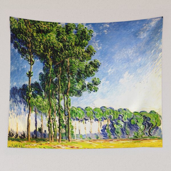 Item preview, Poplars, View from the Marsh: Impression of Towering Trees designed and sold by artdesignsnow.