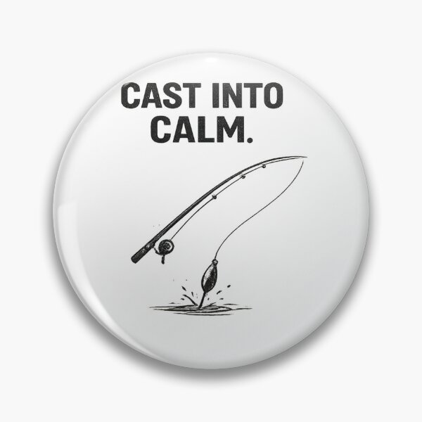 Item preview, Cast Into Calm – Minimalist Fishing Typography Design designed and sold by Digal92.
