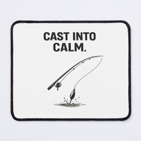 Item preview, Cast Into Calm – Minimalist Fishing Typography Design designed and sold by Digal92.