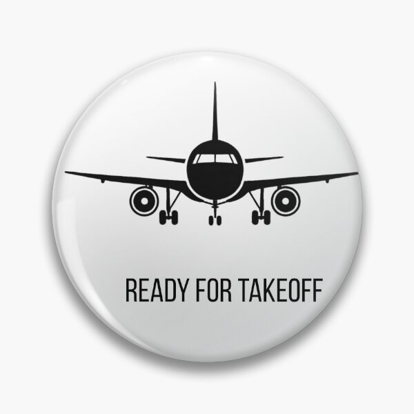 Item preview, Ready for Takeoff - Front View Airplane Aviation Design designed and sold by onubi.