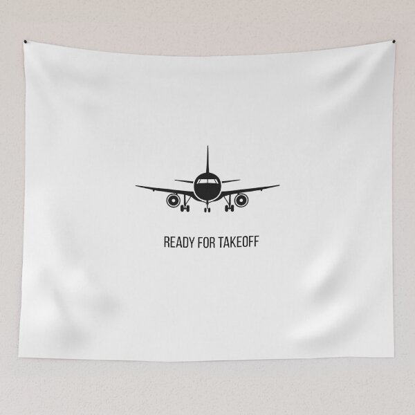 Item preview, Ready for Takeoff - Front View Airplane Aviation Design designed and sold by onubi.