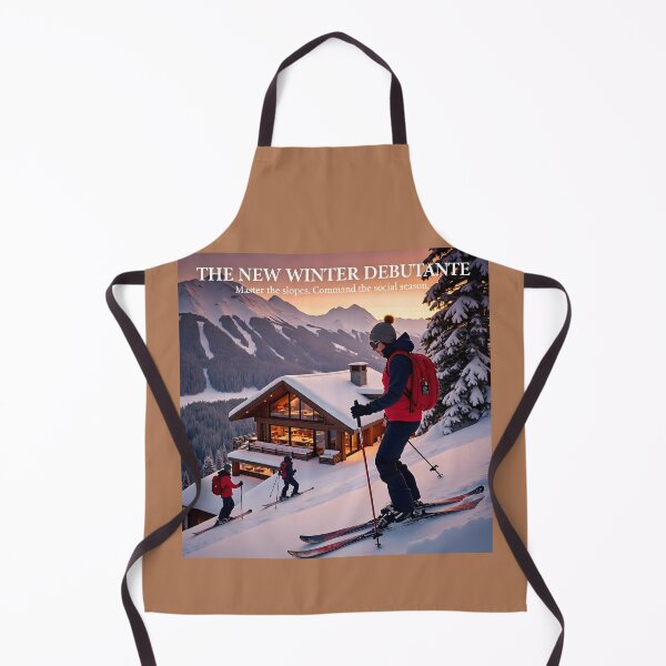 Item preview, Golden Hour Skiing: Female Skier Gliding Down Snowy Mountain Slope at Sunset designed and sold by Creative-RE.