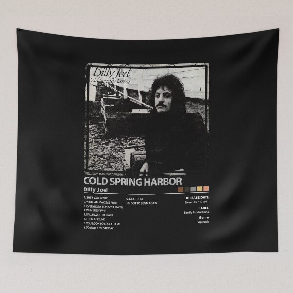 Artikelvorschau, Billy Joel Vintage-Musikposter für Cold Spring Harbor entworfen und verkauft von lankard-gallery.