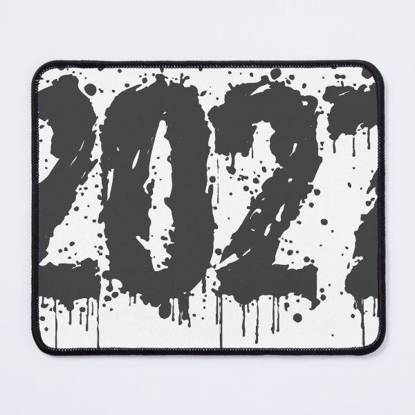 Item preview, Bold distressed white numbers 20 and 27 stacked vertically on a black background with cracked halftone texture. High-contrast grunge typography perfect for sports designed and sold by Dejbar.